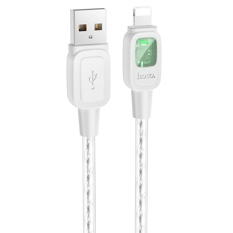 Hoco U124 Stone silicone intelligent power-off charging data cable iP - Saif Al Najmi Kw