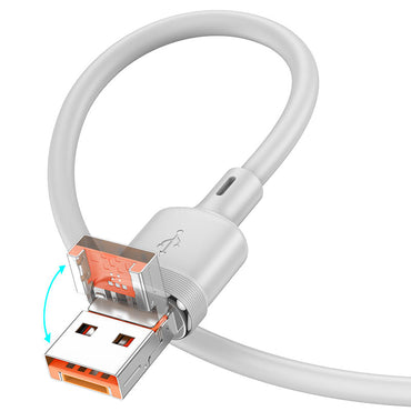 Hoco U131 Afortunado 2-in-1 charging data cable USB/Type-C to Type-C 1.2M - Saif Al Najmi Kw