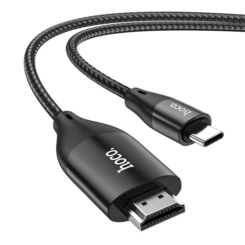 Hoco UA16 Type - C to HDTV HD on - screen cable 2M - Metal Gray - Saif Al Najmi KwOTG / ConnectorsHocoSaif Al Najmi KwUA16Hoco UA16 Type - C to HDTV HD on - screen cable 2M - Metal Gray - Saif Al Najmi Kw