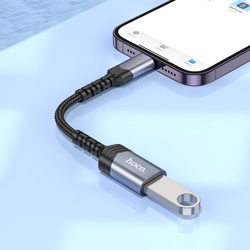 Hoco UA24 Lightning male to USB female converter - Saif Al Najmi Kw