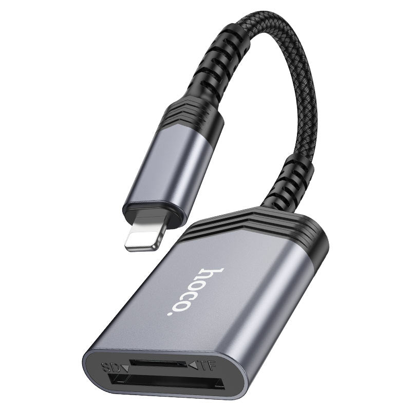 Hoco UA25 2 - in - 1 card reader Lightning - Saif Al Najmi KwOTG / ConnectorsHocoSaif Al Najmi KwUA25Hoco UA25 2 - in - 1 card reader Lightning - Saif Al Najmi Kw