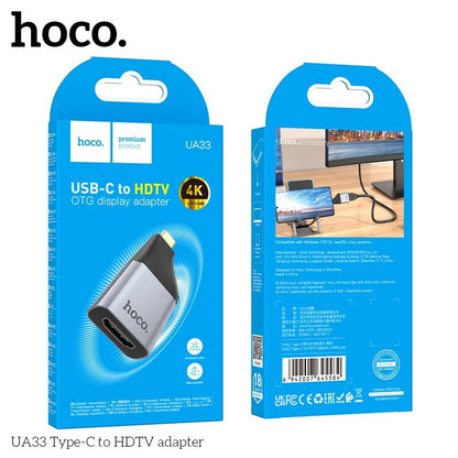 Hoco UA33 Type - C to HDMI Converter – 4K HDTV Display Adapter for USB - C Devices - Saif Al Najmi KwOTG / ConnectorsHocoSaif Al Najmi KwHoco UA33 Type - C to HDMI Converter – 4K HDTV Display Adapter for USB - C Devices - Saif Al Najmi Kw