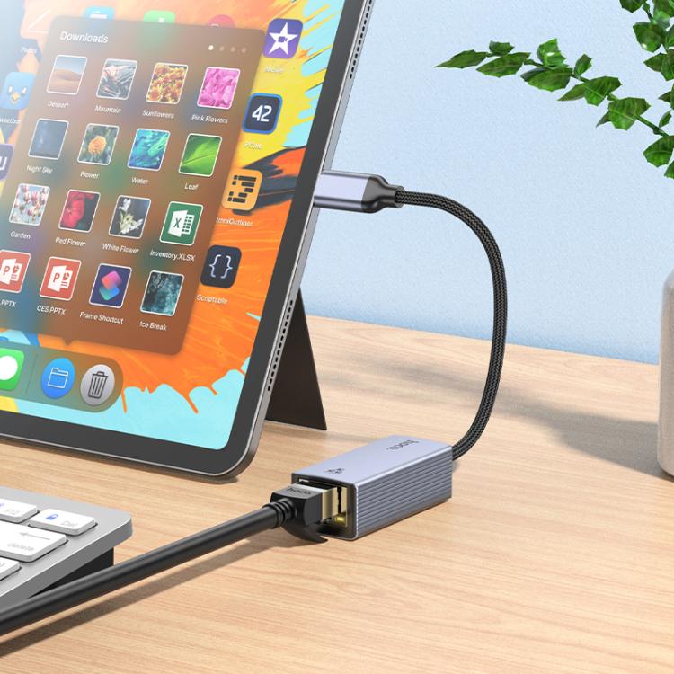 Hoco UA37 1000 Mbps Type - C to RJ45 Ethernet Adapter - Saif Al Najmi KwSaif Al Najmi KwSaif Al Najmi Kwua37-typecHoco UA37 1000 Mbps Type - C to RJ45 Ethernet Adapter