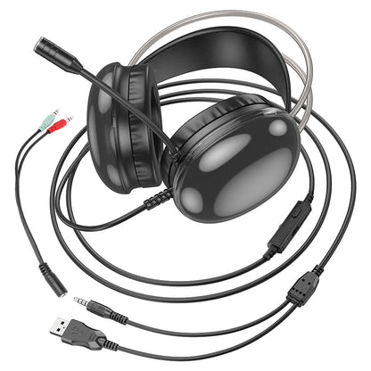 W109 Rich gaming headphones - White - Saif Al Najmi Kw
