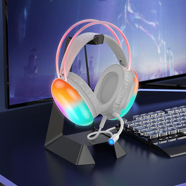 W109 Rich gaming headphones - White - Saif Al Najmi Kw