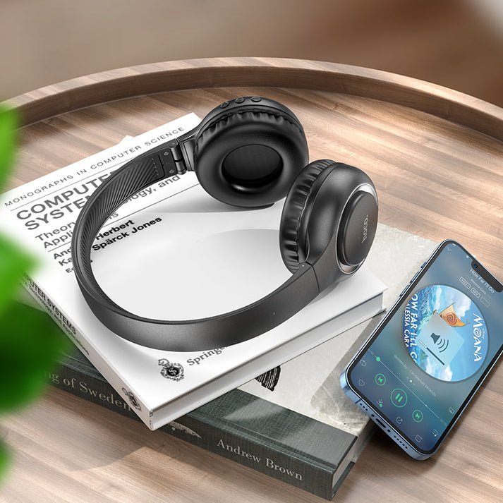 Hoco W41 Charm BT headphones - black - Saif Al Najmi Kw
