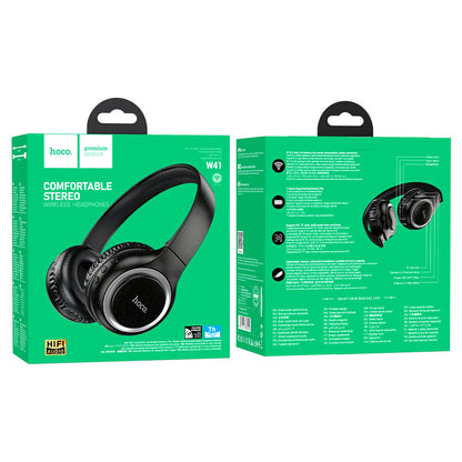 Hoco W41 Charm BT headphones - black - Saif Al Najmi Kw