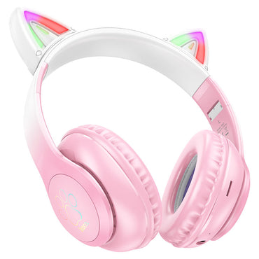 Hoco W42 Cat Ears Wireless Wired Headphones