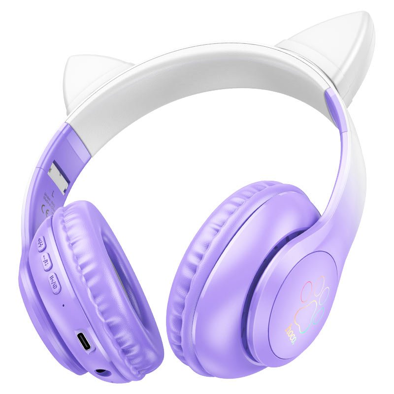 Hoco W42 Cat Ears Wireless Wired Headphones - Saif Al Najmi KwHeadphonesHocoSaif Al Najmi KwHoco W42 Cat Ears Wireless Wired Headphones
