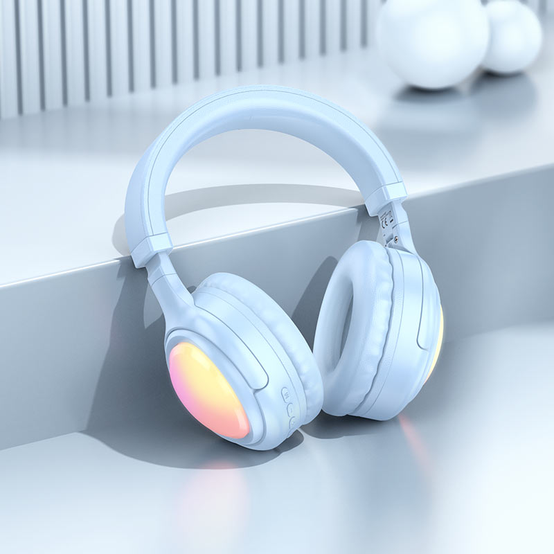 Hoco W48 Focus BT headphones - blue - Saif Al Najmi Kw