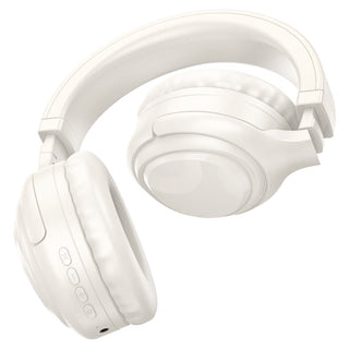 Hoco W48 Focus BT headphones - milky white - Saif Al Najmi Kw