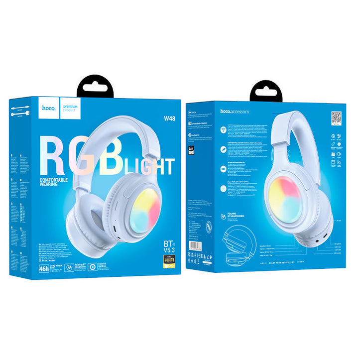 Hoco W48 Focus BT headphones - blue - Saif Al Najmi Kw