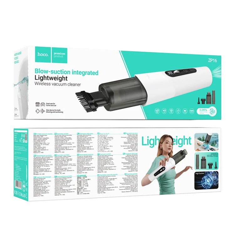 Hoco Wave ZP16 Wireless Suction & Blowing Car Vacuum Cleaner - Saif Al Najmi KwVacuum CleanerSaif Al Najmi KwSaif Al Najmi KwHoco Wave ZP16 Wireless Suction & Blowing Car Vacuum Cleaner