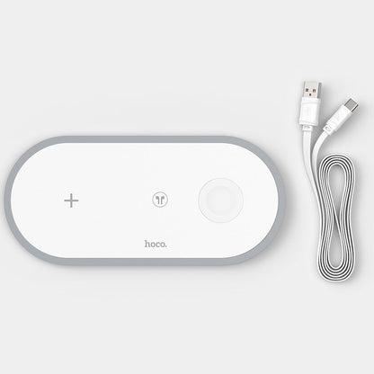Hoco Wireless charger “CW24 Handsome” 3 - in - 1 tabletop charging dock 10w - Saif Al Najmi KwSaif Al Najmi KwSaif Al Najmi KwHoco Wireless charger “CW24 Handsome” 3 - in - 1 tabletop charging dock 10w