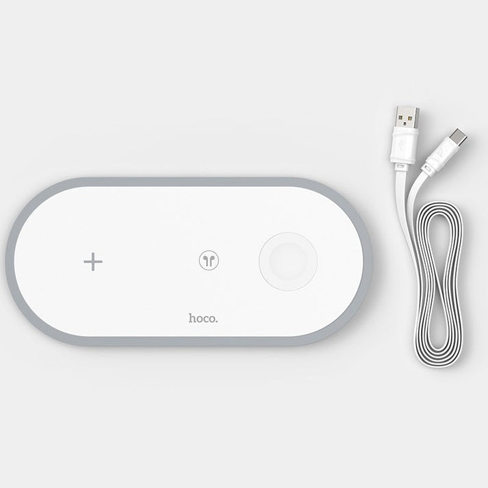 Hoco Wireless charger “CW24 Handsome” 3 - in - 1 tabletop charging dock 10w - Saif Al Najmi KwSaif Al Najmi KwSaif Al Najmi KwHoco Wireless charger “CW24 Handsome” 3 - in - 1 tabletop charging dock 10w