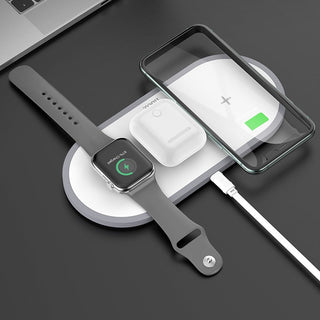 Hoco Wireless charger “CW24 Handsome” 3 - in - 1 tabletop charging dock 10w - Saif Al Najmi KwSaif Al Najmi KwSaif Al Najmi KwHoco Wireless charger “CW24 Handsome” 3 - in - 1 tabletop charging dock 10w