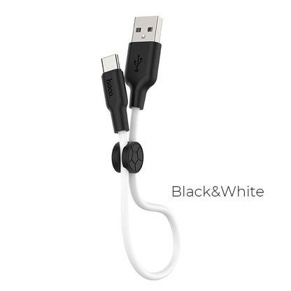 Hoco X21 Plus Silicone charging cable for Type-C(L=0.25M) - Saif Al Najmi Kw