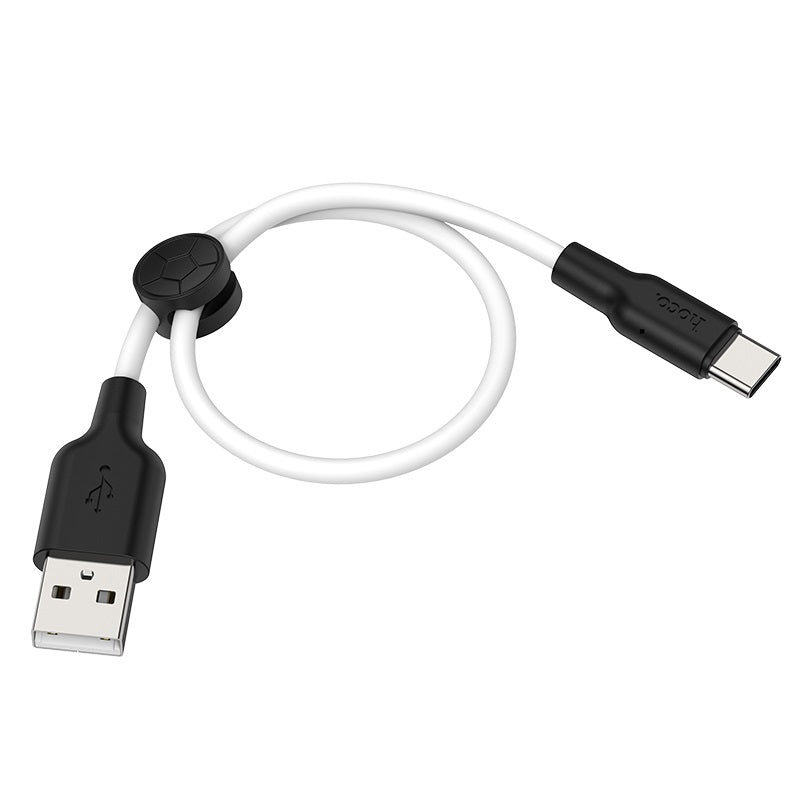 Hoco X21 Plus Silicone charging cable for Type-C(L=0.25M) - Saif Al Najmi Kw