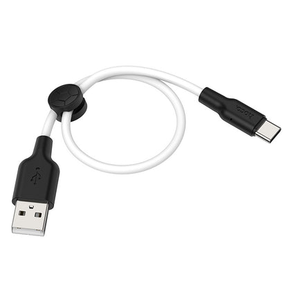 Hoco X21 Plus Silicone charging cable for Type-C(L=0.25M) - Saif Al Najmi Kw
