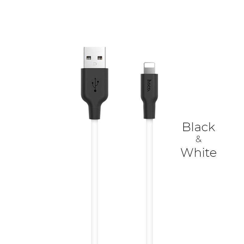 Hoco X21 Silicone iP charging cable 1M - Saif Al Najmi KwData CablesHocoSaif Al Najmi KwHoco-6094Black&WhiteHoco X21 Silicone iP charging cable 1M - Saif Al Najmi Kw