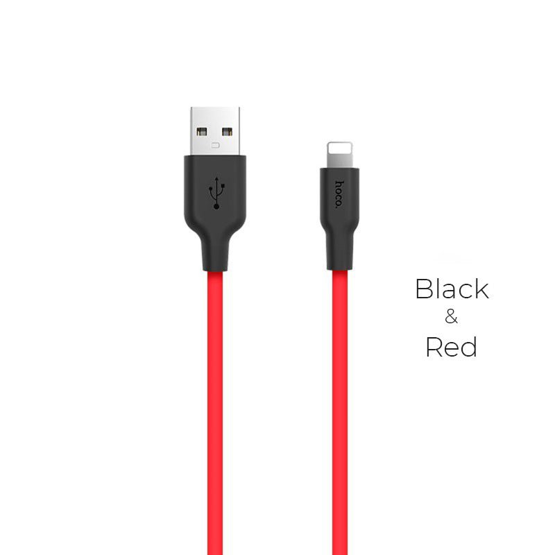 Hoco X21 Silicone iP charging cable 1M - Saif Al Najmi KwData CablesHocoSaif Al Najmi KwHoco-6095Black&RedHoco X21 Silicone iP charging cable 1M - Saif Al Najmi Kw