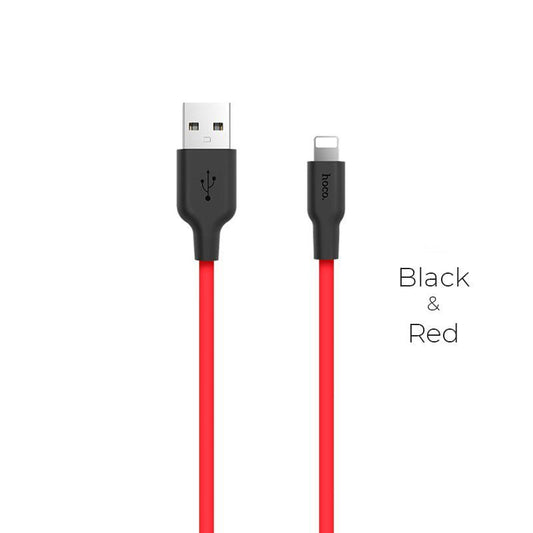 Hoco X21 Silicone iP charging cable 1M - Saif Al Najmi KwData CablesHocoSaif Al Najmi KwHoco-6095Black&RedHoco X21 Silicone iP charging cable 1M - Saif Al Najmi Kw