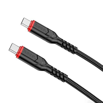 Hoco X59 Victory 60W charging data cable Type - C to Type - C(L=1M) - Saif Al Najmi KwData CablesHocoSaif Al Najmi KwHoco-1579BlackHoco X59 Victory 60W charging data cable Type - C to Type - C(L=1M) - Saif Al Najmi Kw
