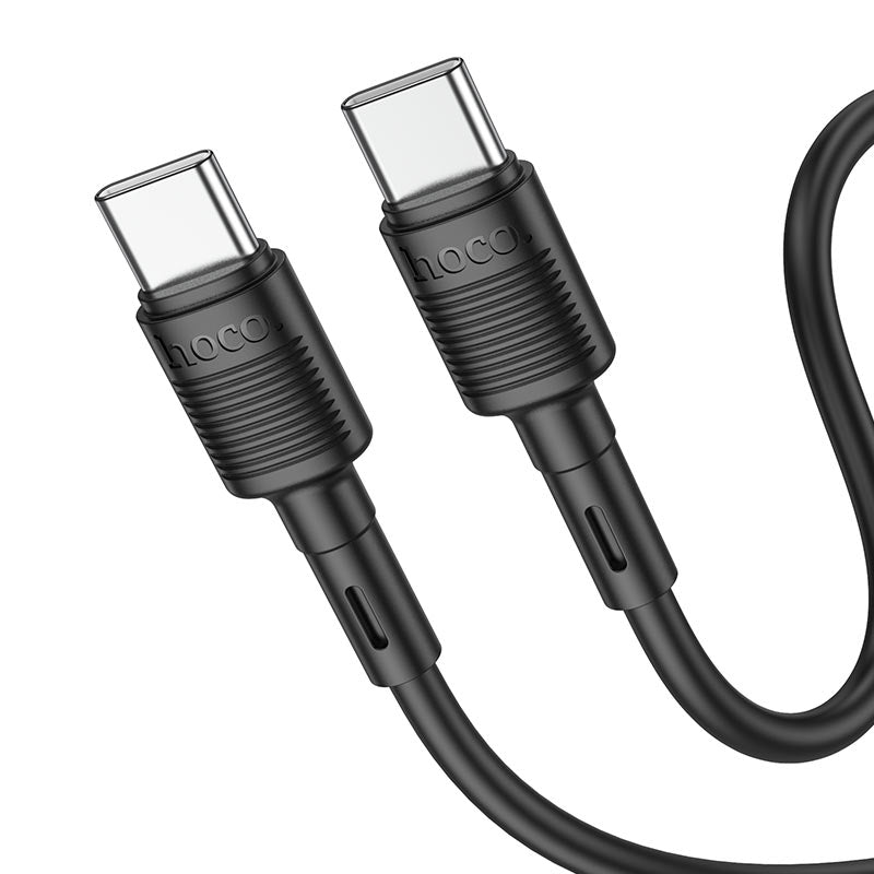 Hoco X83 Type - C to Type - C Victory 60W charging data cable (L=1m) - Saif Al Najmi KwData CablesHocoSaif Al Najmi KwHoco88733BlackHoco X83 Type - C to Type - C Victory 60W charging data cable (L=1m) - Saif Al Najmi Kw