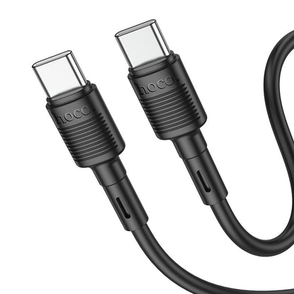 Hoco X83 Type - C to Type - C Victory 60W charging data cable (L=1m) - Saif Al Najmi KwData CablesHocoSaif Al Najmi KwHoco88733BlackHoco X83 Type - C to Type - C Victory 60W charging data cable (L=1m) - Saif Al Najmi Kw