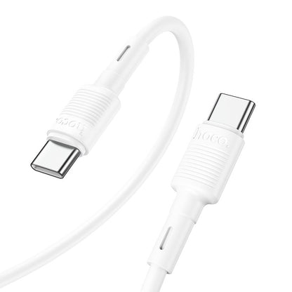 Hoco X83 Type - C to Type - C Victory 60W charging data cable (L=1m) - Saif Al Najmi KwData CablesHocoSaif Al Najmi KwHoco88734WhiteHoco X83 Type - C to Type - C Victory 60W charging data cable (L=1m) - Saif Al Najmi Kw