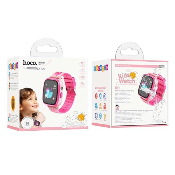 HOCO Y100 Kids Smart Watch – Pink - Saif Al Najmi KwSmart WatchesHocoSaif Al Najmi KwHOCO Y100 Kids Smart Watch – Pink