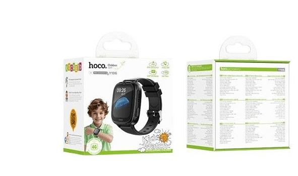 HOCO Y106 Kids 4G Smart Watch – Black - Saif Al Najmi KwSmart WatchesHocoSaif Al Najmi KwHOCO Y106 Kids 4G Smart Watch – Black
