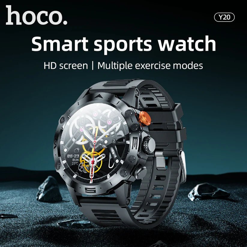 Hoco Y20 Sports Smart Watch - Black - Saif Al Najmi KwSmart WatchesHocoSaif Al Najmi KwHoco Y20 Sports Smart Watch - Black - Saif Al Najmi Kw