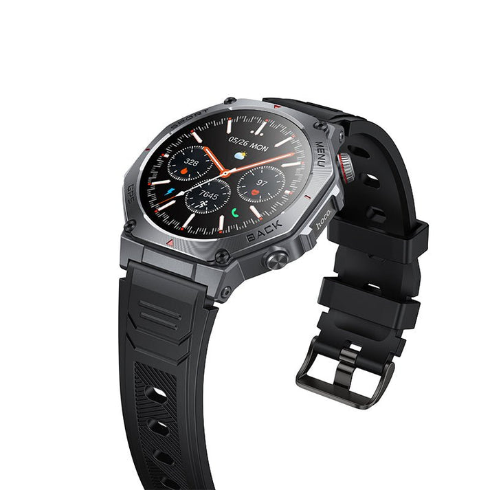 HOCO Y37 AMOLED GPS Smart Sport Watch with Calling Black - Saif Al Najmi KwSmart WatchesHocoSaif Al Najmi KwHOCO Y37 AMOLED GPS Smart Sport Watch with Calling Black