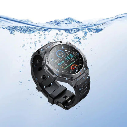 HOCO Y37 AMOLED GPS Smart Sport Watch with Calling Black - Saif Al Najmi KwSmart WatchesHocoSaif Al Najmi KwHOCO Y37 AMOLED GPS Smart Sport Watch with Calling Black