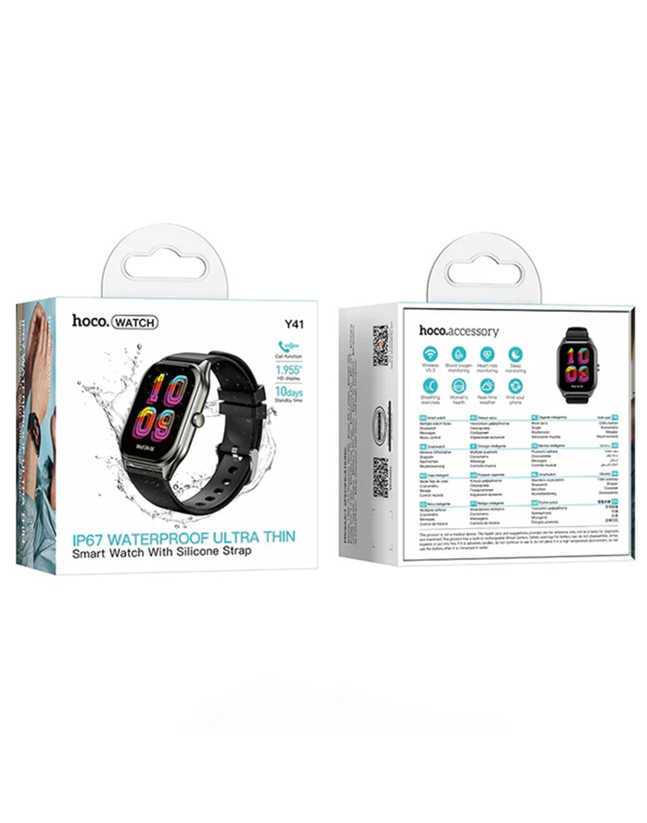 HOCO Y41 Smart Watch with Bluetooth Calling Black - Saif Al Najmi KwSmart WatchesHocoSaif Al Najmi KwHOCO Y41 Smart Watch with Bluetooth Calling Black