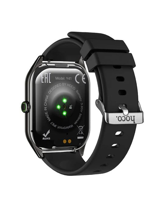 HOCO Y41 Smart Watch with Bluetooth Calling Black - Saif Al Najmi KwSmart WatchesHocoSaif Al Najmi KwHOCO Y41 Smart Watch with Bluetooth Calling Black