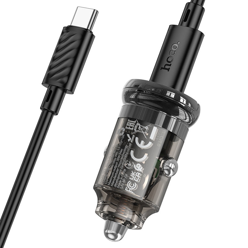 Z53 Sight single port PD30W car charger - Black - Saif Al Najmi Kw