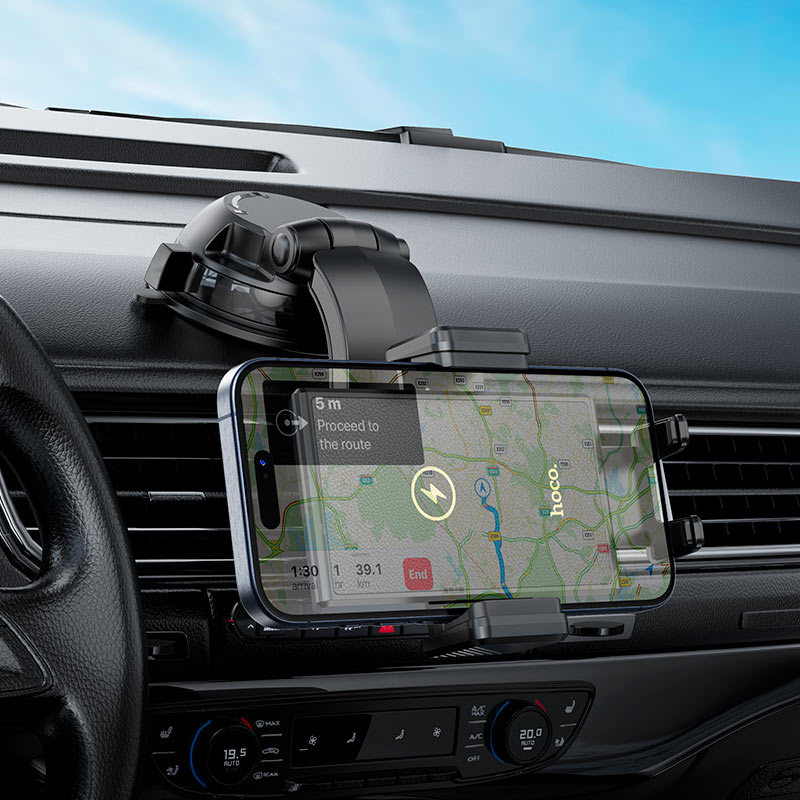 HW22 Precious wireless fast charging car holder(center console) - Black - Saif Al Najmi KwPhone HolderHocoSaif Al Najmi KwHW22132622HW22 Precious wireless fast charging car holder(center console) - Black - Saif Al Najmi Kw