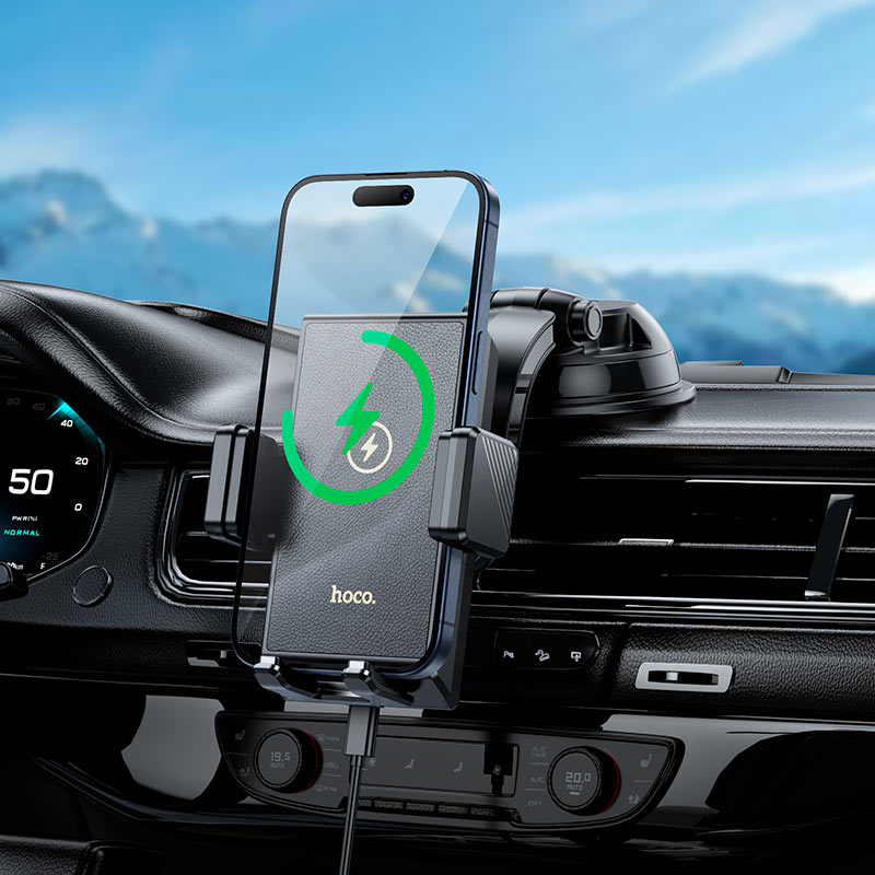 HW22 Precious wireless fast charging car holder(center console) - Black - Saif Al Najmi KwPhone HolderHocoSaif Al Najmi KwHW22132622HW22 Precious wireless fast charging car holder(center console) - Black - Saif Al Najmi Kw