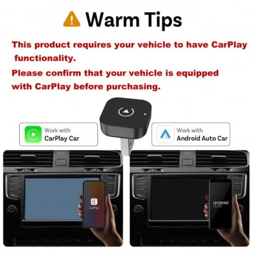 2-in-1 Wireless CarPlay & Android Auto Adapter
