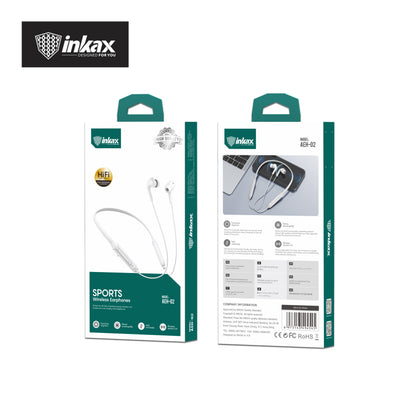 Inkax AEH - 02 Wireless Sports Earphones – 130mAh, 7–8H Playtime - Saif Al Najmi KwEarphonesinkaxSaif Al Najmi KwWhiteInkax AEH - 02 Wireless Sports Earphones – 130mAh, 7–8H Playtime