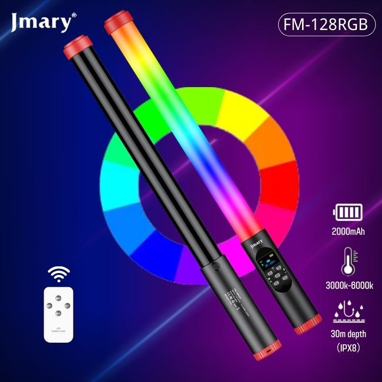 Jmary FM - 128RGB Waterproof RGB LED Video Light with Battery - Saif Al Najmi KwLED LightJmarySaif Al Najmi KwJmary FM - 128RGB Waterproof RGB LED Video Light with Battery