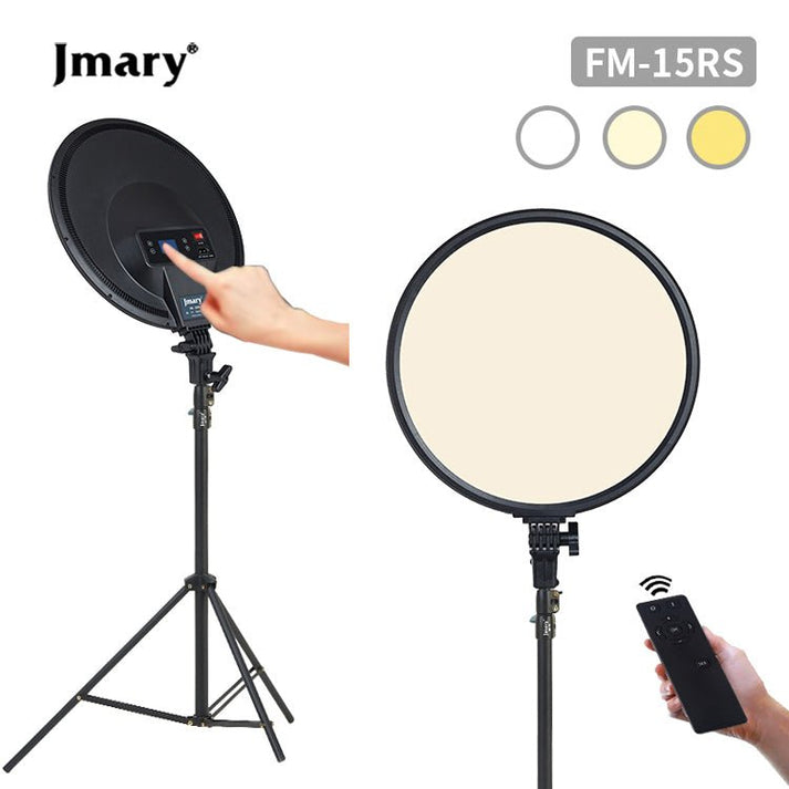 Jmary FM - 15RS 15 Inch 40W Bi - Color LED Panel Video Light - Saif Al Najmi KwLED LightJmarySaif Al Najmi KwJmary FM - 15RS 15 Inch 40W Bi - Color LED Panel Video Light