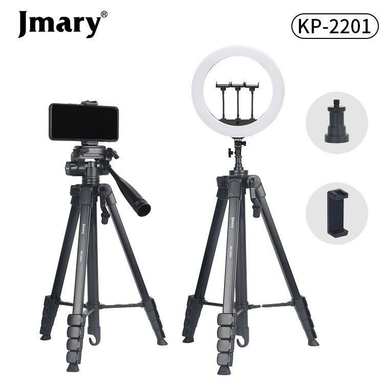 Jmary KP - 2201 1.7M Tripod with Pan Head & Ring Light Mount - Saif Al Najmi KwTripodsJmarySaif Al Najmi KwJmary KP - 2201 1.7M Tripod with Pan Head & Ring Light Mount