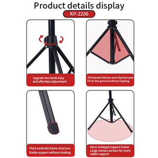 Jmary KP - 2206 169cm Aluminum Tripod Stand for Phone & Camera - Saif Al Najmi KwTripodsJmarySaif Al Najmi KwJmary KP - 2206 169cm Aluminum Tripod Stand for Phone & Camera