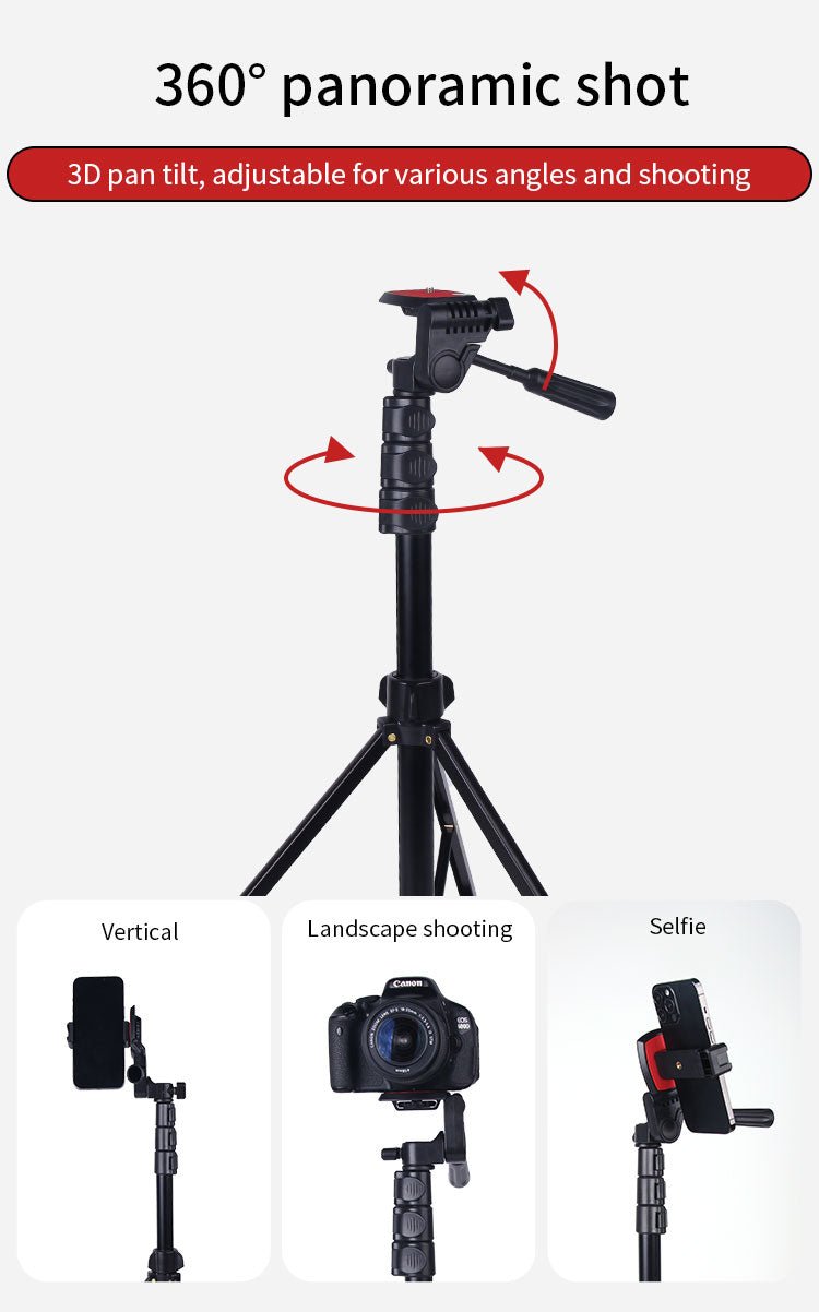 Jmary KP - 2206 169cm Aluminum Tripod Stand for Phone & Camera - Saif Al Najmi KwTripodsJmarySaif Al Najmi KwJmary KP - 2206 169cm Aluminum Tripod Stand for Phone & Camera