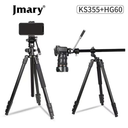 Jmary KS355 + HG60 1.85M 2 - in - 1 Tripod Monopod with Boom Arm - Saif Al Najmi KwTripodsJmarySaif Al Najmi KwJmary KS355 + HG60 1.85M 2 - in - 1 Tripod Monopod with Boom Arm