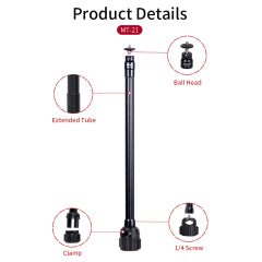 Jmary MT - 21 Tripod Stand with Bluetooth Remote Control - Adjustable & Portable - Saif Al Najmi KwTripodsJmarySaif Al Najmi KwJmary MT - 21 Tripod Stand with Bluetooth Remote Control - Adjustable & Portable - Saif Al Najmi Kw