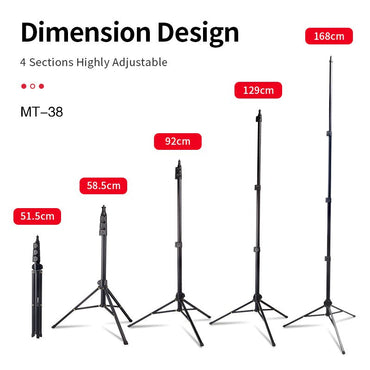 Jmary MT - 38 Adjustable Tripod Selfie Stick Stand 168cm - Saif Al Najmi KwTripodsJmarySaif Al Najmi KwJmary MT - 38 Adjustable Tripod Selfie Stick Stand 168cm